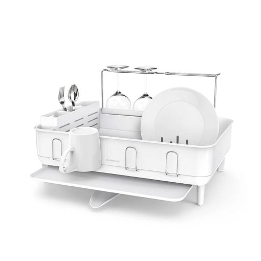 Simplehuman Steel Frame Dishrack White