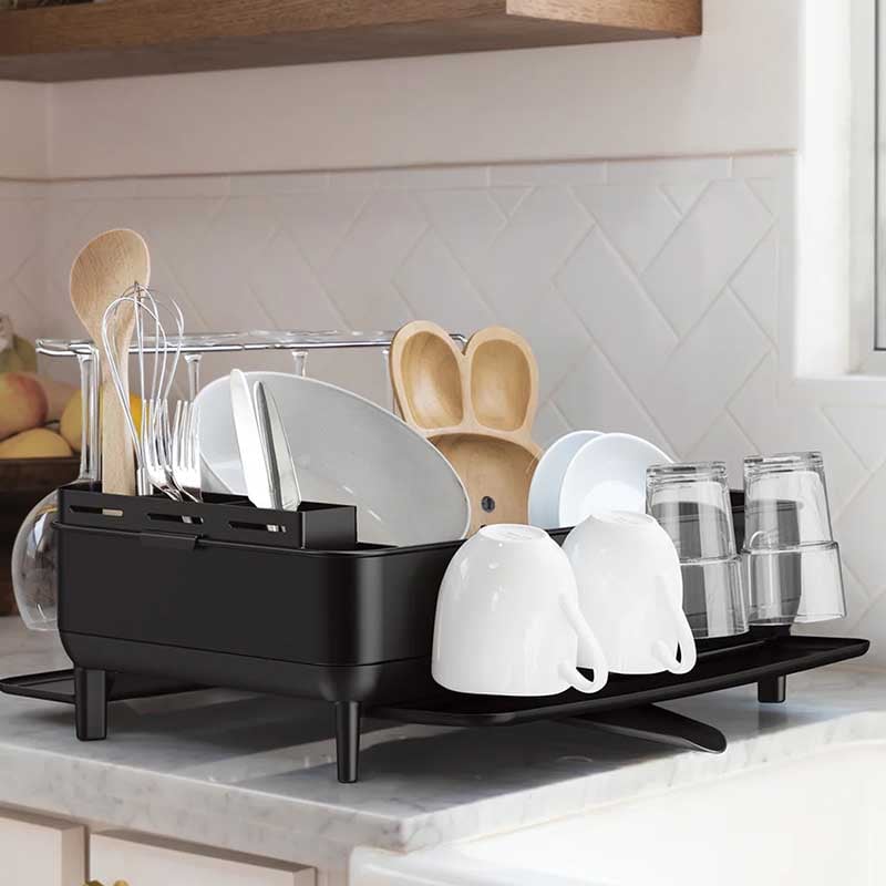 Simplehuman Steel Frame Dishrack Black