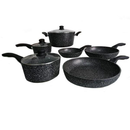 Westinghouse Cookware Set 6PC Marble Finish Non-Stick