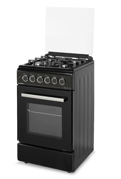 Luxell Cooker 50CM 4-Burner Cast Iron Ignition Black