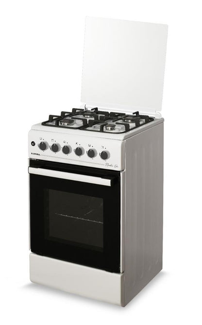 Luxell Cooker 50CM 4-Burner Cast Iron Ignition White