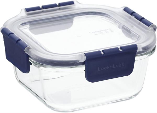 LocknLock Topclass Square Glass Container 750ml Leak Proof