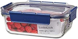 LocknLock Topclass Square Glass Container 1.0L Leak Proof