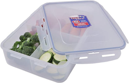 LocknLock Rectangular Food Container Short 3.4L with Divider
