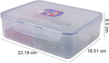 LocknLock Rectangular Food Container Short 3.4L with Divider