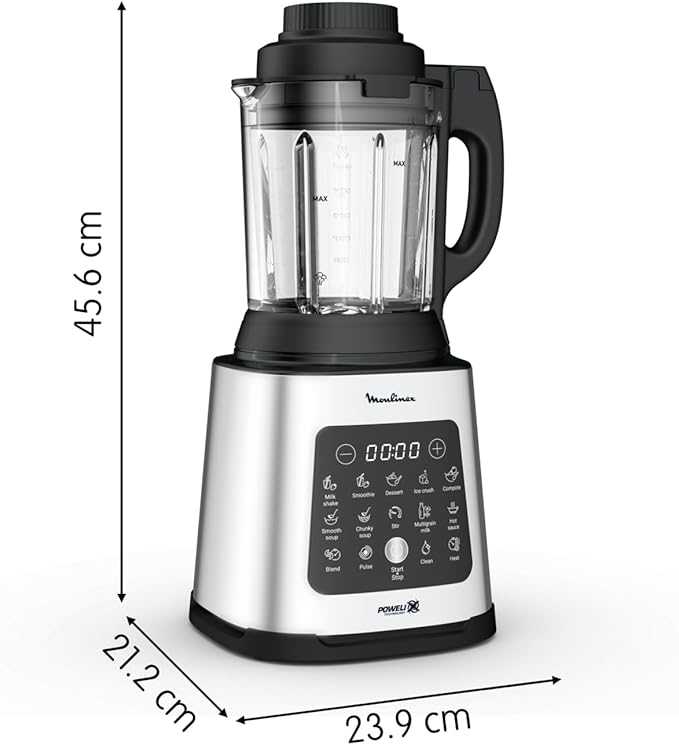 Moulinex High Speed Blender 1400W 2L Glass 6-Speed