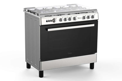 Midea 90CM Freestanding Cooker 5 Gas Burners Cast Iron