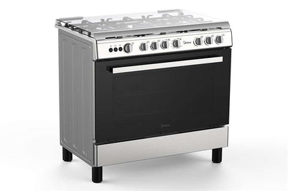 Midea 90CM Freestanding Cooker 5 Gas Burners Cast Iron