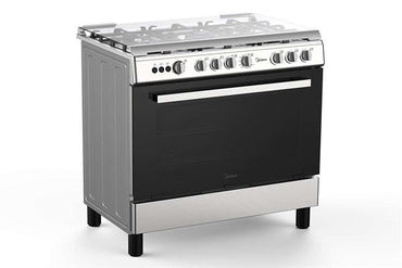 Midea 90CM Freestanding Cooker 5 Gas Burners Cast Iron