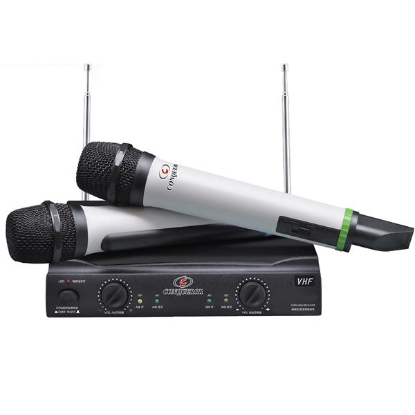 Conqueror Handheld Wireless Microphone VHF 2 Channel