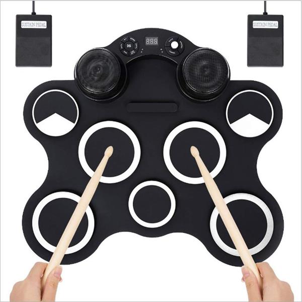 Roll-Up Digital Drum Set 8 Pads with Sticks