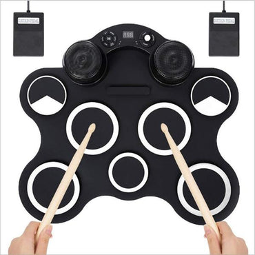 Roll-Up Digital Drum Set 8 Pads with Sticks