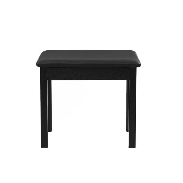 Conqueror Piano Bench 48cm Height with Bookcase Black