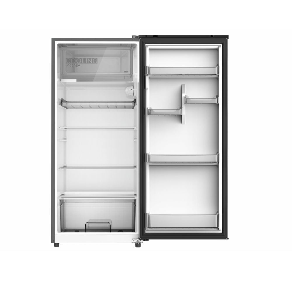 Midea 1-Door Refrigerator 196L Black Reversible Door