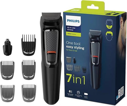 Philips Multigroomer 7-in-1 Face Hair 60 Min Cordless