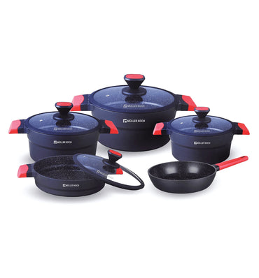 Muller Koch 9 Pcs Cookware Set Premium Series
