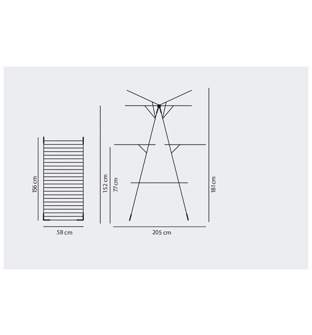 Kumtel Double Layer Folding Clothes Drying Rack 24M