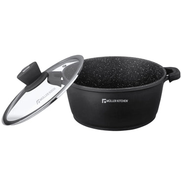 Muller Koch 40cm Casserole with Glass Lid