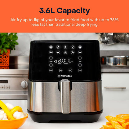 Nutricook Air Fryer 2 Digital 3.6L 1500W Stainless Steel