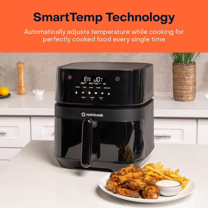 Nutricook Air Fryer 3 Digital 5.7L Quiet Favorite Buttons
