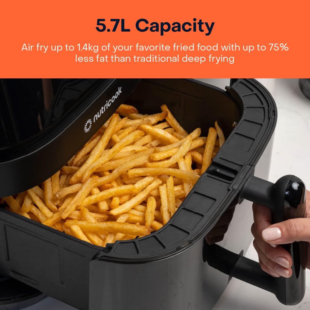 Nutricook Air Fryer 3 Digital 5.7L Quiet Favorite Buttons