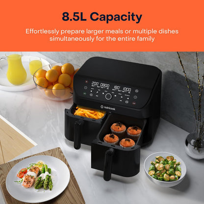 Nutricook Air Fryer Duo Digital 8.5L 2400W Matte Black