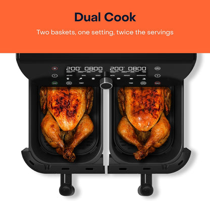 Nutricook Air Fryer Duo Digital 8.5L 2400W Matte Black