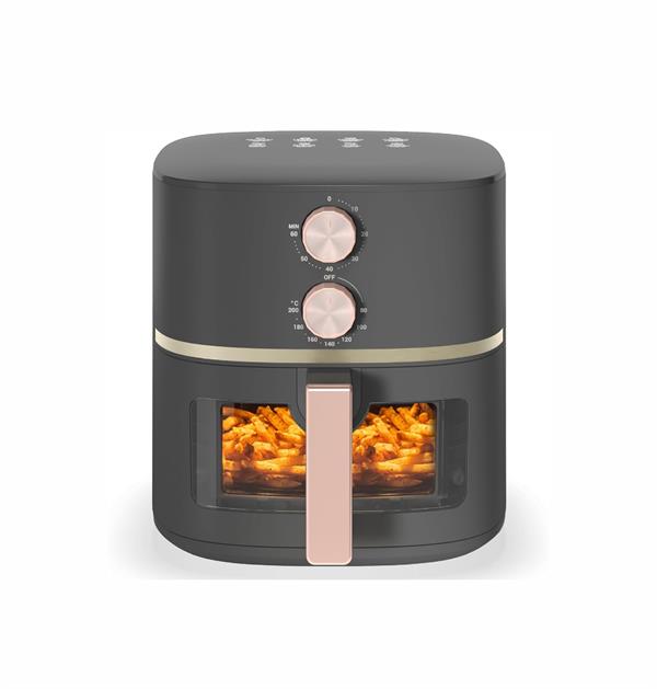 Nutricook Air Fryer Essentials Manual 5.2L 1500W Clear Window