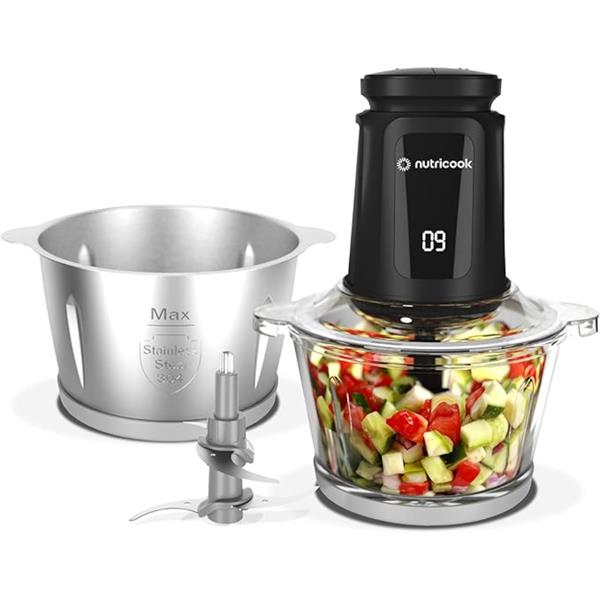 Nutricook XXL Glass Chopper Mincer 2L 500W