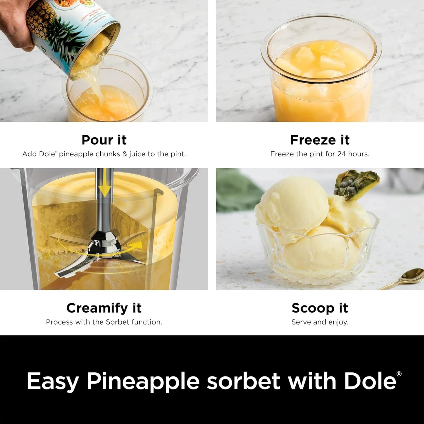 Ninja Ice Cream Maker 800W with 2 Pint Containers