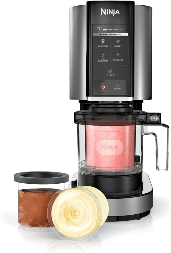 Ninja Ice Cream Maker 800W with 2 Pint Containers