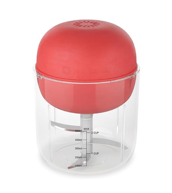 Nutricook Cordless Choppi Mincer 500ml Red