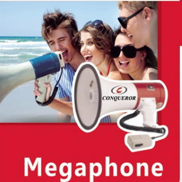 Conqueror Megaphone Speaker 50W Talk Siren Record