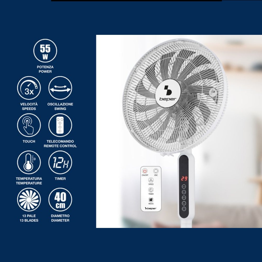 Beper 3-in-1 Stand Fan 13 Blades