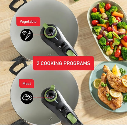 Tefal Secure Trendy Pressure Cooker 8L Stainless Steel Induction