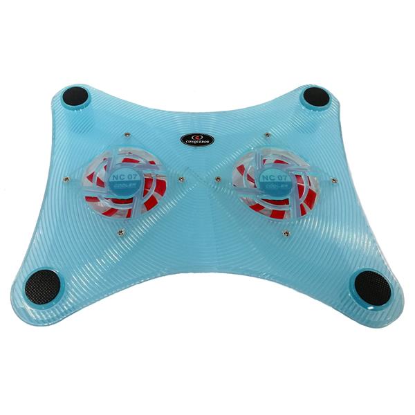 Conqueror Laptop Cooling Fan USB Powered Blue