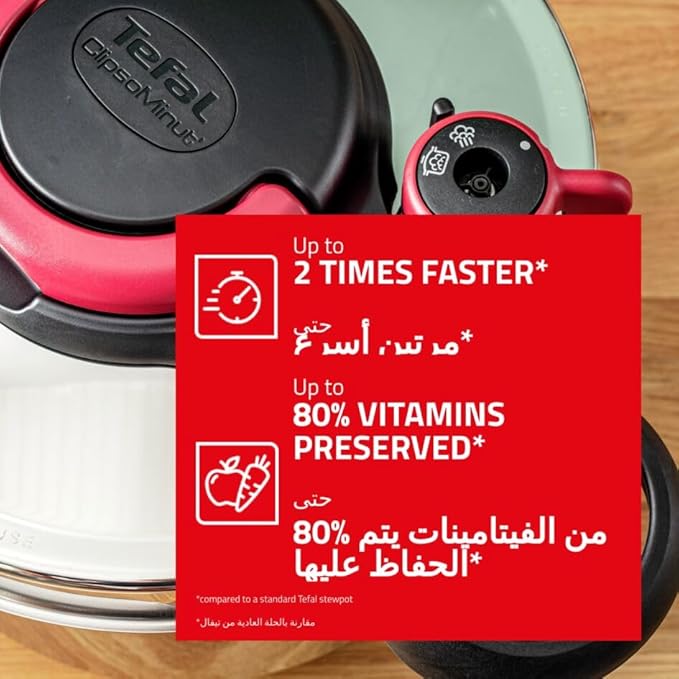 Tefal ClipsoMinut Easy Pressure Cooker 6L One-Hand SS