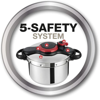 Tefal ClipsoMinut Easy Pressure Cooker 6L One-Hand SS