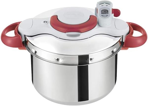 TEFAL Pressure Cooker | Clipso Minut Perfect 9 L | Stainless Steel | All Stovetops | Fast and Healthy Cooking | Safe | Made in France
