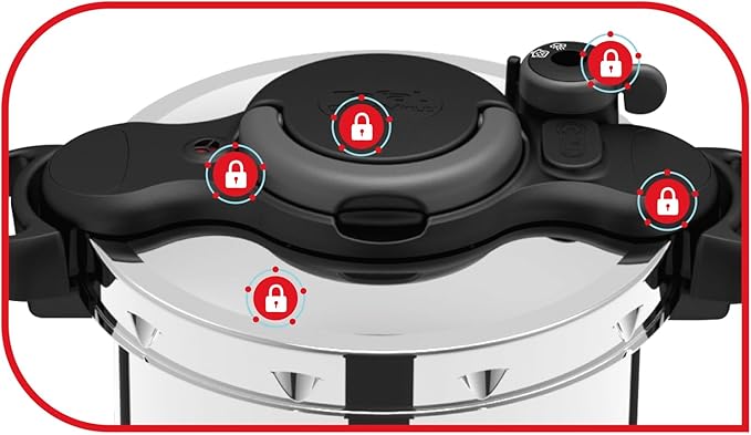 Tefal ClipsoMinut Easy Pressure Cooker 9L Stainless Steel