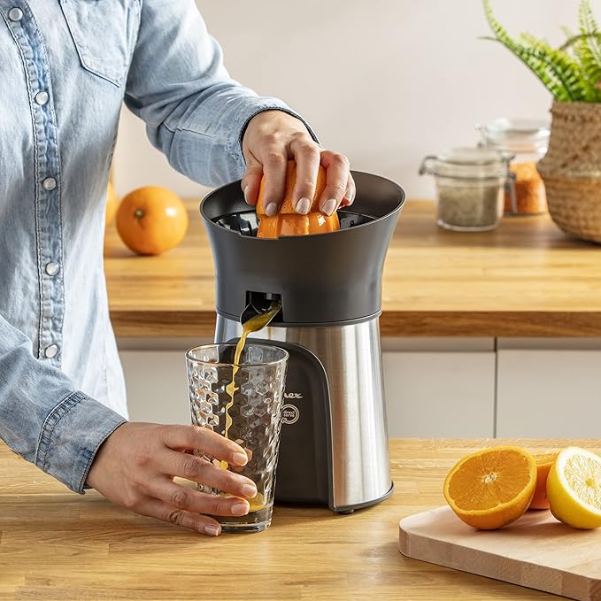 Moulinex Vita Press Citrus Juicer 100W 3 Cones Silver