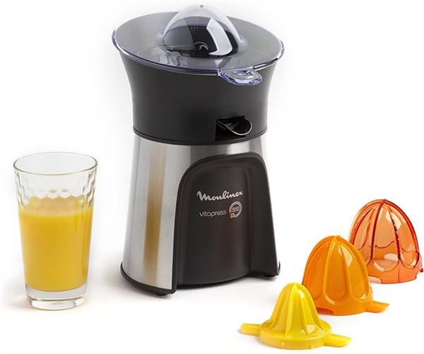 Moulinex Vita Press Citrus Juicer 100W 3 Cones Silver