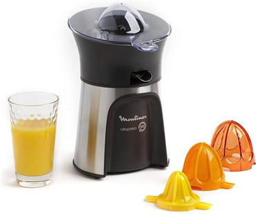 Moulinex Vita Press Citrus Juicer 100W 3 Cones Silver