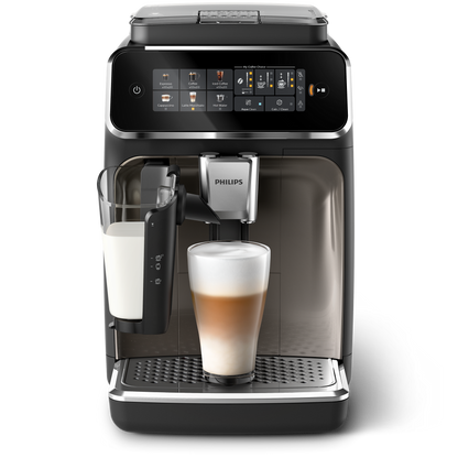 Philips 3300 Series Espresso Machine LatteGo 6 Beverages SilentBrew Chrome