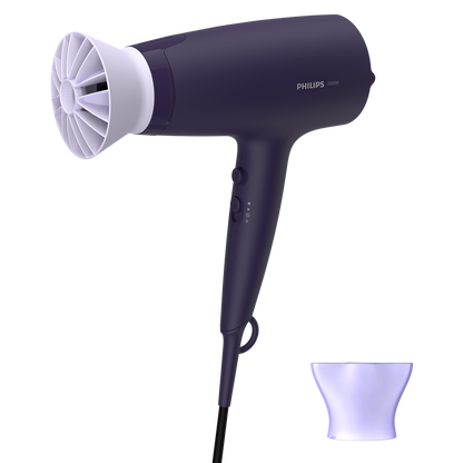 Philips BHD340/13 Hair Dryer Series 3000 - 2100W - ThermoProtect Attachment
