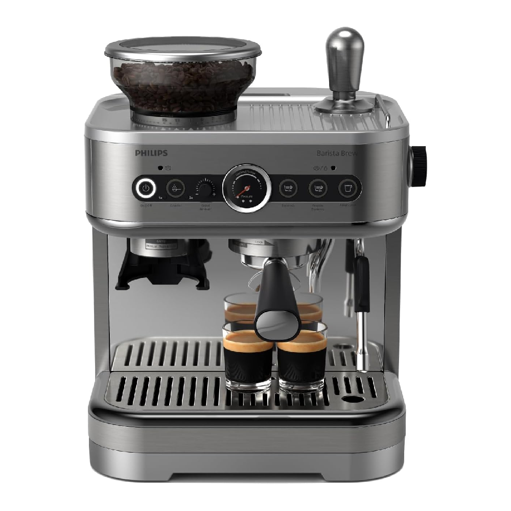 Philips Barista Brew Espresso Machine Built In Grinder 58mm Portafilter Set