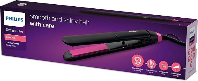Philips Hair Straightener Keratin Ceramic 220°C ThermoProtect