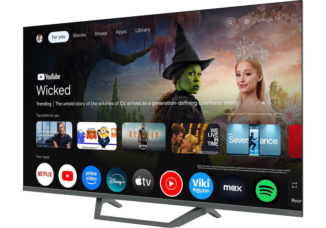 Tesla 50 Inch QLED 4K UHD, Google TV