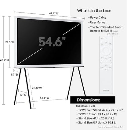 Samsung The Serif 55 Inch QLED 4K LS01B Smart TV