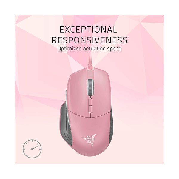 Razer Basilisk Gaming Mouse Quartz Pink